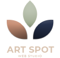 art spot logofooter small dark square background