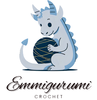 Home emmigurumi a little dragon magic in every stitch Emmigurumi Crochet Logo Design | Creative Graphic Design by Art Spot Varna