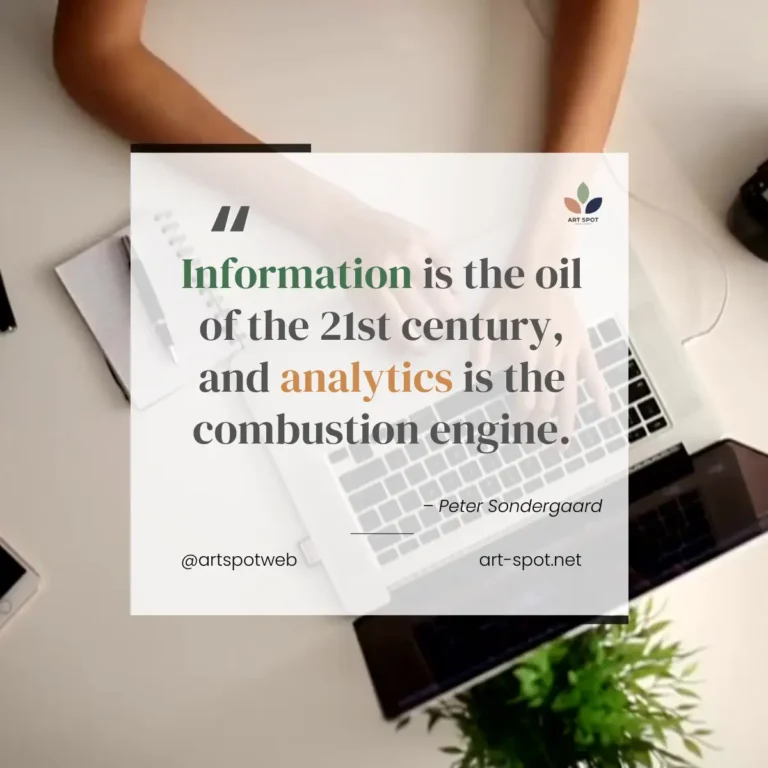 #23 Sunday Wisdom Information is the oil of the 21st century, and analytics is the combustion engine.
